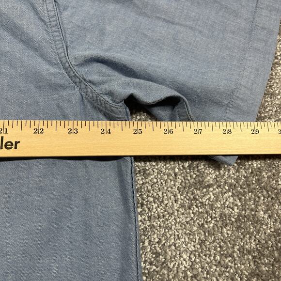 Carhartt Button Down Shirt Mens Extra Large Cotton Short Sleeve Blue - Picture 11 of 11